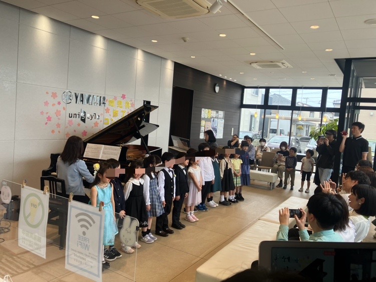 幼児科修了コンサートの様子